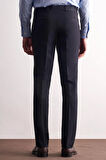 Lacivert Yan Cep Açık Paça Esnek Slim Fit Classic Casual Pantolon 1003255153