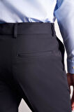Lacivert Yan Cep Açık Paça Esnek Slim Fit Classic Casual Pantolon 1003255153