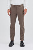 Haki Yan Cep Düz Paça Pamuklu Slim Fit Chino Casual Pantolon 1003255155