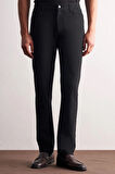 Siyah 5 Cep  Düz Paça Esnek Slim Fit  Casual Pantolon 1003255157