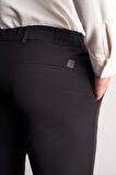 Siyah Yan Cep Düz Paça  Slim Fit Chino Casual Pantolon 1003255158