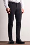 Siyah Yan Cep Düz Paça Pamuklu Slim Fit Chino Casual Pantolon 1003255161
