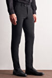 Siyah Yan Cep Açık Paça Esnek Slim Fit Classic Classic Pantolon 1003255163