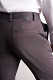 Antrasit Yan Cep Düz Paça Pamuklu Slim Fit Chino Casual Pantolon 1003255165