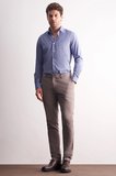 Vizon Yan Cep Düz Paça Pamuklu Slim Fit Chino Casual Pantolon 1003255165
