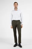 Haki Yan Cep Düz Paça Pamuklu Slim Fit Chino Casual Pantolon 1003255165