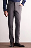 Antrasit Yan Cep Düz Paça Pamuklu Comfort Fit Chino Casual Pantolon 1003255166