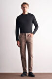 Açık Bej 5 Cep Casual Slim Fit Pamuklu 5 Cep Pantolon 1003255318