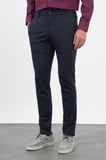 Lacivert Yan Cep Slim Fit Esnek Jogger Pantolon 1003260274