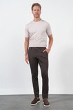 Kahverengi Yan Cep Slim Fit Esnek Jogger Pantolon 1003260274