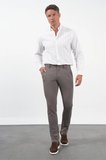 Kahverengi Yan Cep Slim Fit Esnek Jogger Pantolon 1003260274