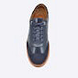 DARKWOOD-GÜNLÜK SNEAKER AYAKKABI-HAKİKİ DERİ-LACİVERT-KAUÇUK TABAN