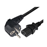 C13-Schuko Soketli 3x1.5mm. 2 Metre Power-Güç Kablosu