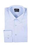 Uzun Kol Sert Yaka Cepli Comfort Fit Rahat Kesim Basic Gömlek 1004195051 Saks