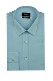 Uzun Kol Sert Yaka  Slim Fit Dar Kesim Basic Gömlek 1004195057 Saks