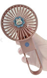 Şarjlı Taşınabilir Mini USB Fan Led Işıklı Masa Üstü 3 Kademeli Mini Vantilatör Soğutucu