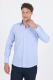 Mavi Uzun Kol Pamuklu Basic Comfort Fit Gömlek 1004250002