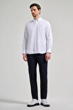 Uzun Kol Düz Oxford Düğmeli Yaka Cepsiz Pamuklu Classic Slim Fit Gömlek 1004250168
