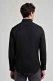Uzun Kol Desenli Armürlü Düğmeli Yaka Cepsiz Pamuklu Casual Slim Fit Gömlek 1004250206