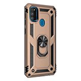 Gpack Samsung Galaxy A21s Kılıf Tank Koruma Vega Standlı Yüzüklü Mıknatıslı