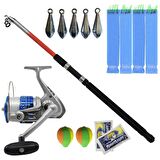 Balıkçı Surf Seti Kendo Sea Power 7000 Olta Makinesi-Kendo Elbe 3.50m 70-150gr Olta Kamışı-2 Fosfor-2 Şamandıra-5x 50gr Kurşun-4 Çapari
