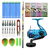 Yek Outdoor Olta Seti Kendo Spigola Surf 420cm 100-200 gr Kamış&Kendo Ocean Cast 7000 Olta Makinesi