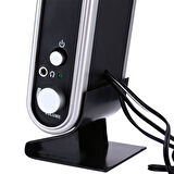 HY-218 İNCE TASARIM USB 2.0 SİYAH 1+1 USB HOPARLÖR 