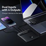 Baseus 100 W 20000 mAh Hızlı Şarj Powerbank Siyah + Tablet Şarjı 