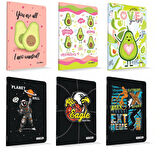 Çınar Uninote A4 100 Yaprak Karton Kapak Dikişli Defter Çizgili 4 Adet