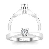 0,12 Karat Pırlanta Tektaş Yüzük