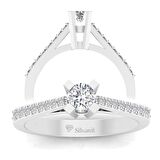 0,30 Karat Pırlanta Tektaş Yüzük