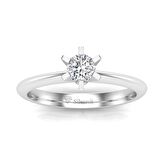 0,30 Karat D Renk Uluslararası Sertifikalı Pırlanta Tektaş Yüzük