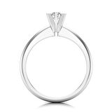 0,30 Karat D Renk Uluslararası Sertifikalı Pırlanta Tektaş Yüzük