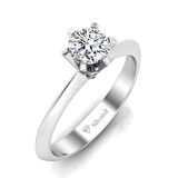 0,50 Karat F Renk Uluslararası Sertifikalı Pırlanta Tektaş Yüzük