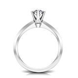 0,50 Karat F Renk Uluslararası Sertifikalı Pırlanta Tektaş Yüzük