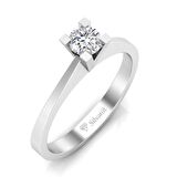 0,40 Karat F Renk Uluslararası Sertifikalı Pırlanta Tektaş Yüzük