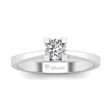 0,40 Karat F Renk Uluslararası Sertifikalı Pırlanta Tektaş Yüzük