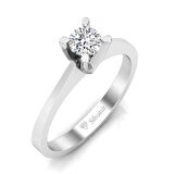 0,40 Karat F Renk Uluslararası Sertifikalı Pırlanta Tektaş Yüzük