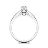 0,40 Karat F Renk Uluslararası Sertifikalı Pırlanta Tektaş Yüzük