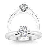 0,30 Karat G Renk Uluslararası Sertifikalı Pırlanta Tektaş Yüzük