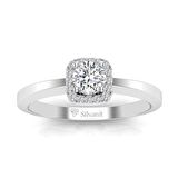 0,45 Karat G Renk Uluslararası Sertifikalı Pırlanta Tektaş Yüzük