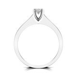 0,50 Karat F Renk Uluslararası Sertifikalı Pırlanta Oval Yüzük