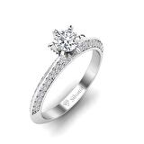 0,70 Karat G Renk Uluslararası Sertifikalı Pırlanta Tektaş Yüzük