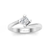 0,30 Karat F Renk Uluslararası Sertifikalı Pırlanta Tektaş Yüzük