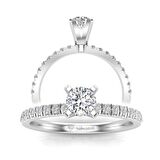 0.40 Karat E Renk Uluslararası Sertifikalı Pırlanta Tektaş Yüzük