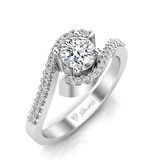 0,50 Karat G Renk Uluslararası Sertifikalı Pırlanta Tektaş Yüzük