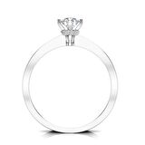 0,35 Karat F Renk Uluslararası Sertifikalı Pırlanta Tektaş Yüzük