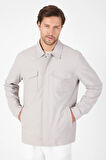 Düz Gabardin Polo Yaka Tam Astar Esnek Standart Fit Mont 1007250111