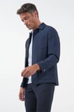Lacivert Berberi Yaka Slim Fit Esnek Mont 1007260154