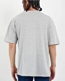 Unisex Oversize %100 Pamuk Bisiklet Yaka Tişört